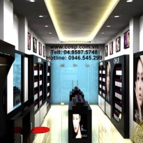 Thiết kế thi công shop mỹ phẩm Hàn Quốc